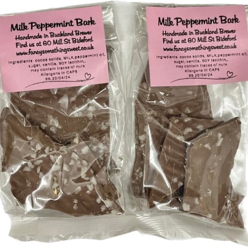 Milk peppermint bark